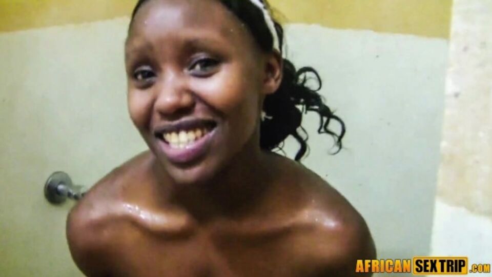 Doggystyle action with rosy sweet one from African Sex Trip