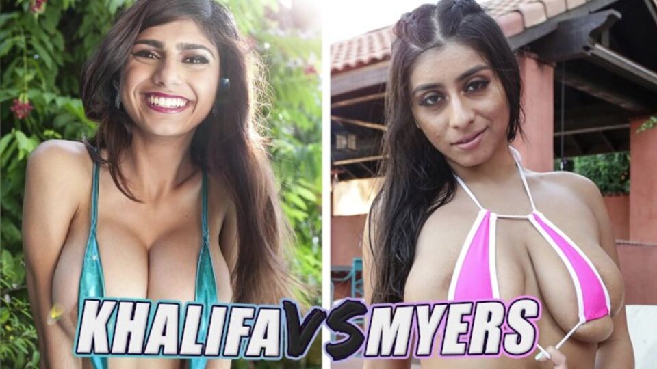 Tetas grandes vídeo com enérgica Mia Khalifa e Violet Myers do Mia Khalifa