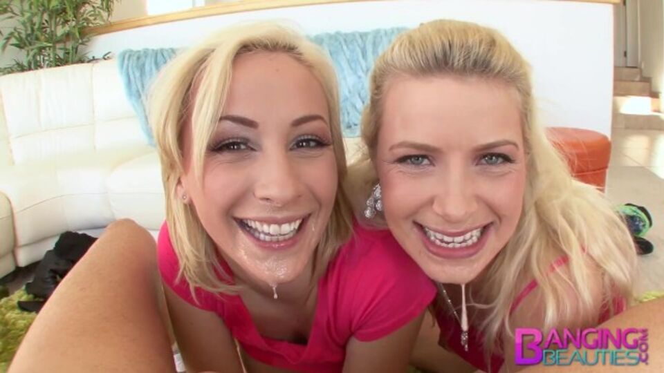 Verzückte Lily LaBeau und Sarah Shevon - Deepthroat Pornofilm - Banging Beauties