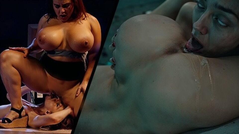 Luxuriosa Natasha Nice e Lexi Lore estrelando em tetas grandes safado