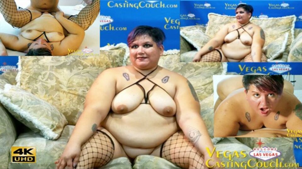 Senhora em gozando filmagem no Vegas Casting Couch
