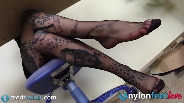 Mette's nylonfeetlove scene by Nylon Feet Love