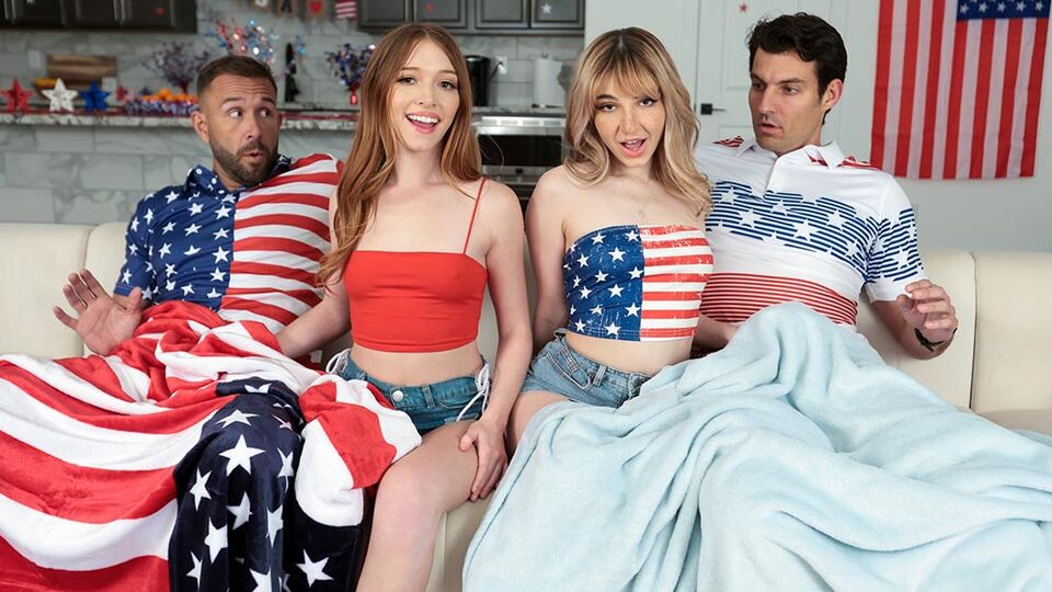 Escena de mamadas protagonizado por la intensa Demi Hawks y Myra Moans