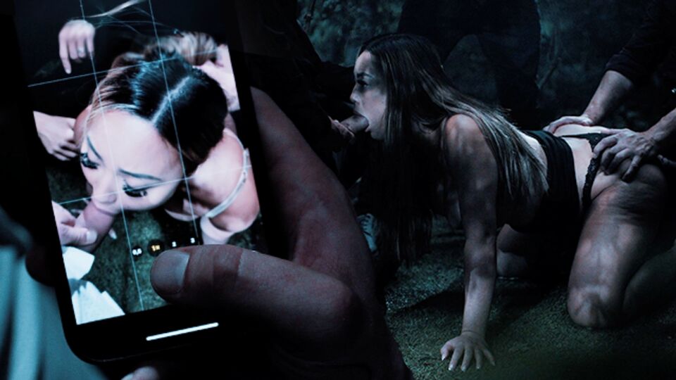 Gangbang cena da hipnótica Kazumi