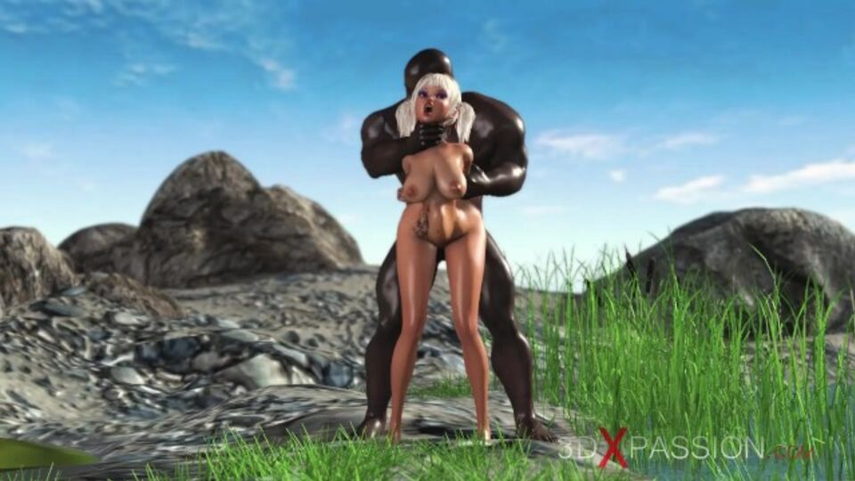 Escena de la diabla tigresa de al aire libre 