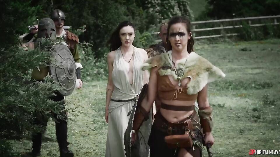 Amirah Adara and Catherine Knight's side fuck action by Digital Playground