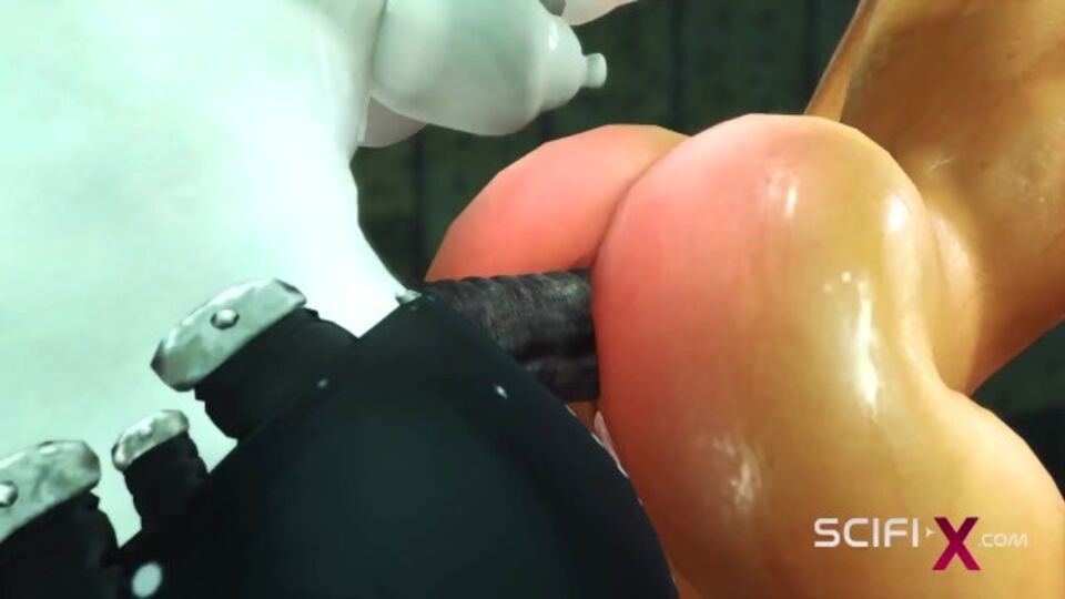 Doggystyle XXX mit natürlicher Göttin von Scifi-X