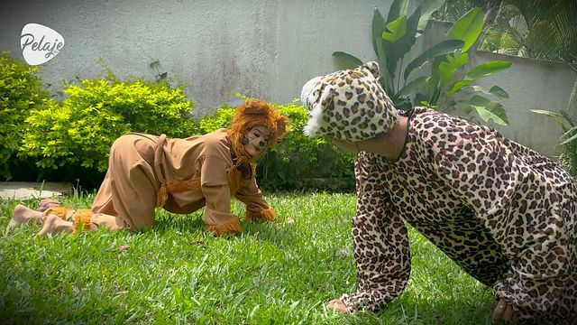 Unapproachable Lioness's lesbian wrestling sex