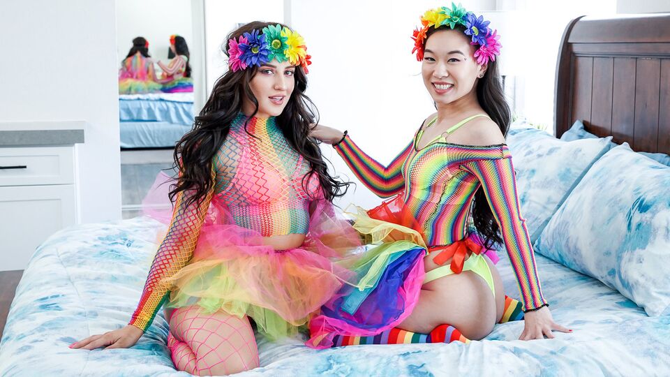 Freeuse Fantasy featuring Kimmy Kim and Aubree Valentine's young smut